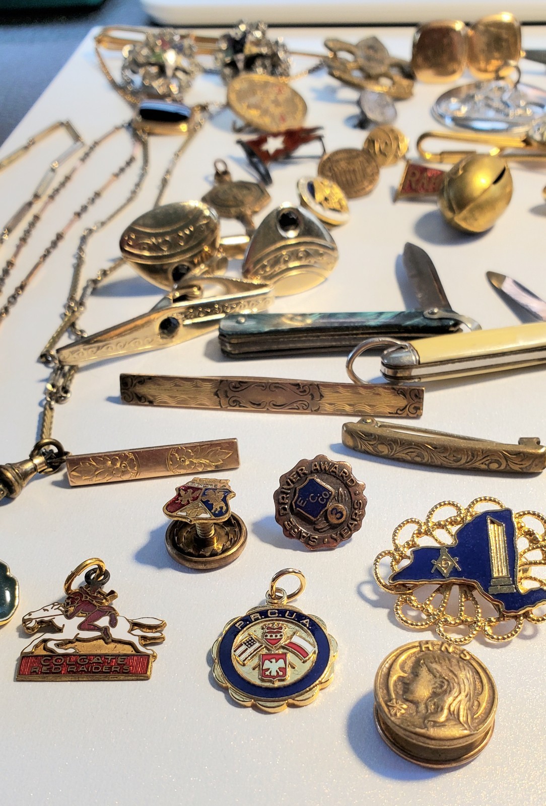 Antique, Vintage Mens Jewelry, Collectibles, Accessories Lot, Over 50 Pieces!