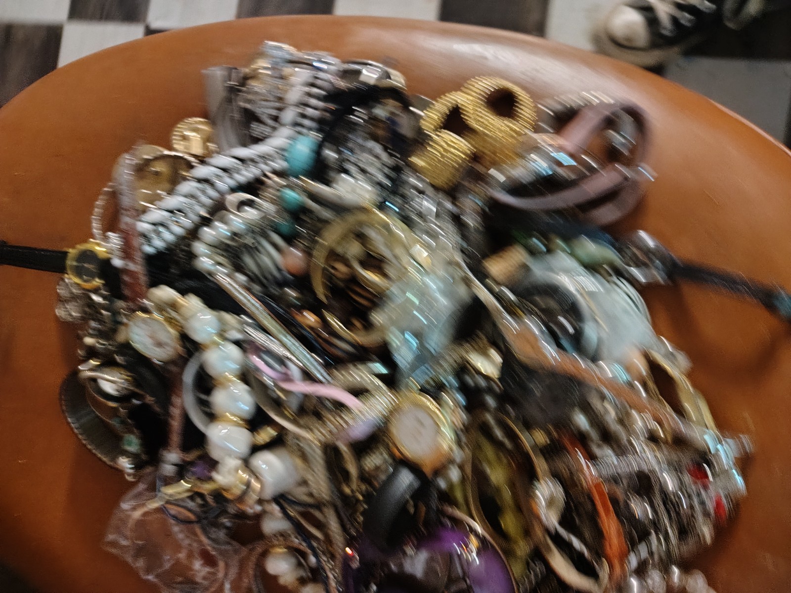 Huge Lot Of Estate Jewelry Watches, Necklaces, Bracelets, Pins, Mixed Vintag