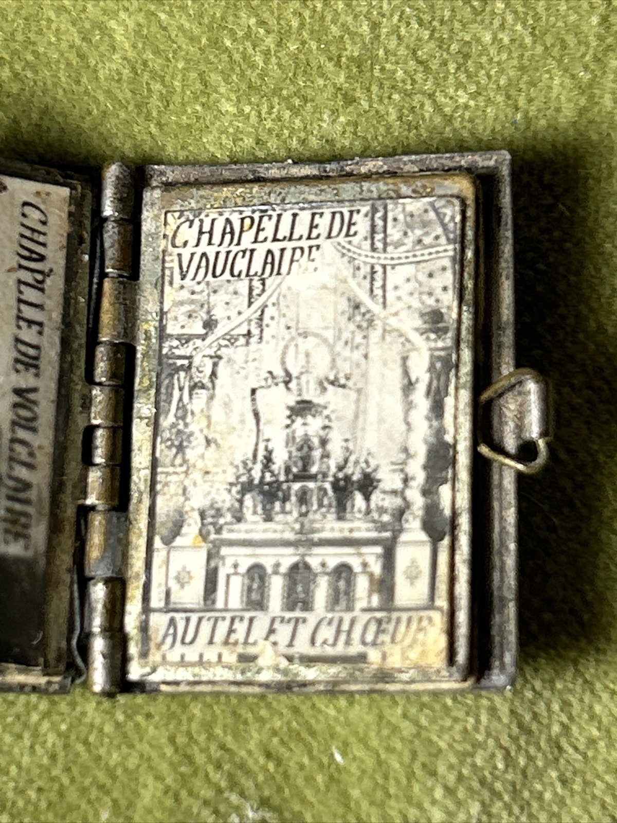 Vintage Silver French Monuments Pictures Book Tiny See Pictures Charm RARE