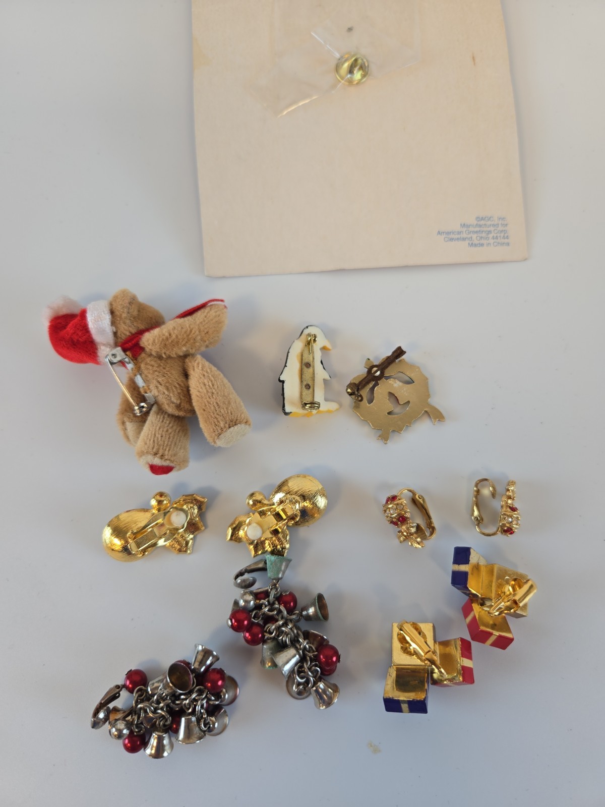 Lot Of Avon Vintage Christmas Costume Jewelry