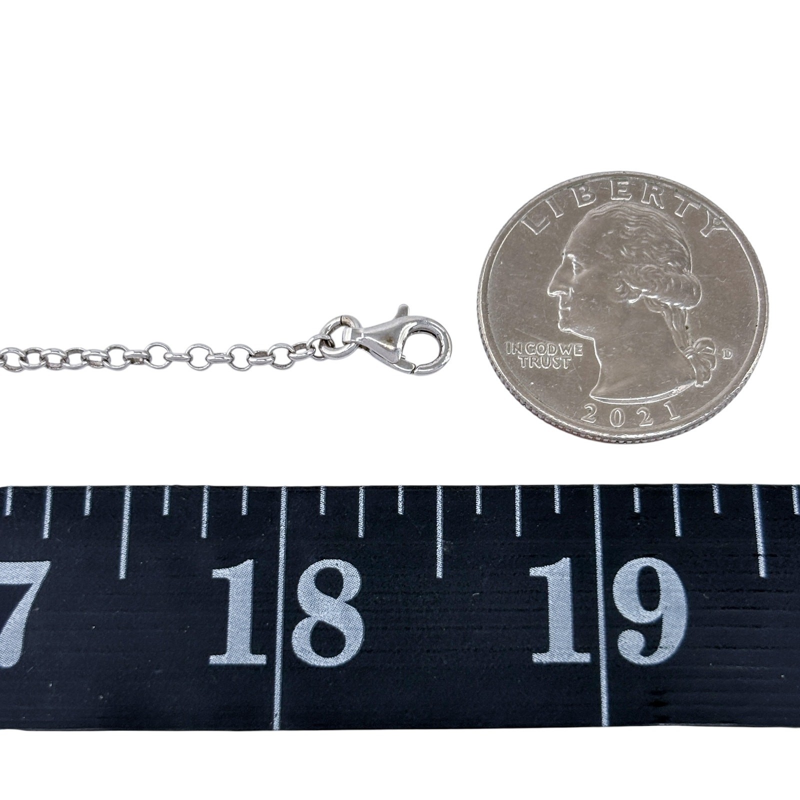 Vintage Italy Sterling Silver 925 | Amore Necklace 16.5″-18.5″