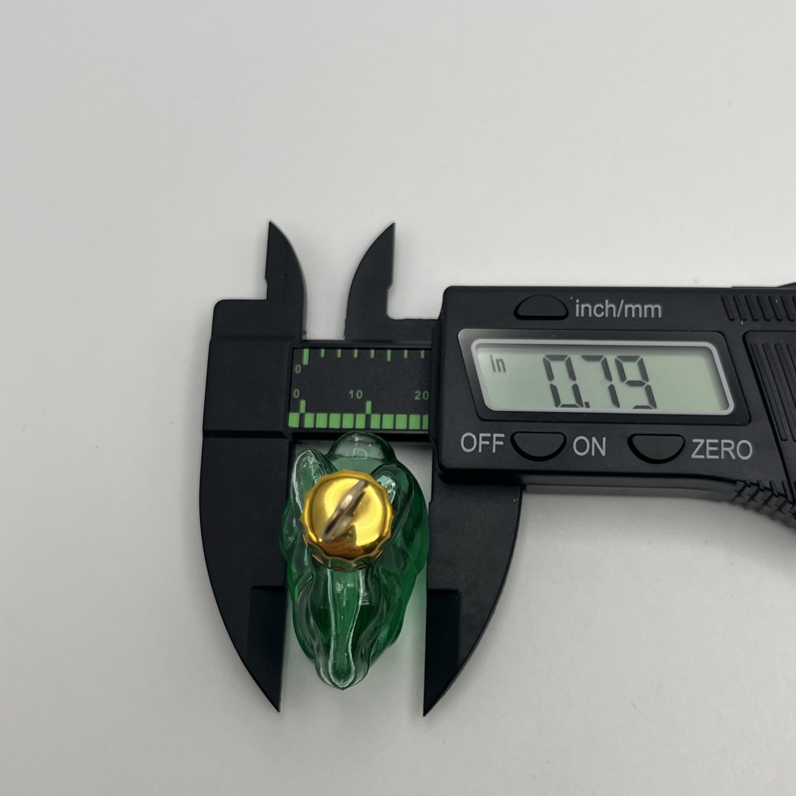Vintage Max Factor Green Glass Rabbit Perfume Pendant