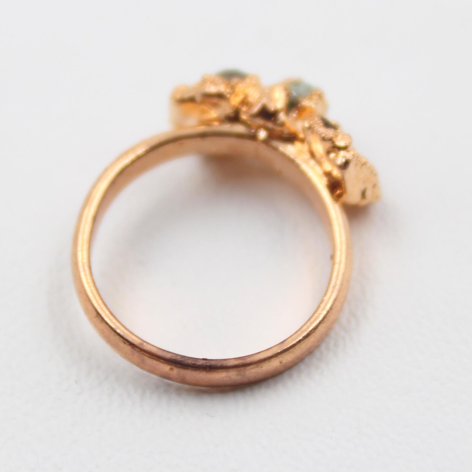 Peridot Gemstone Ring, Ring, Rough Gemstone Ring For Her, Material Brass Ring