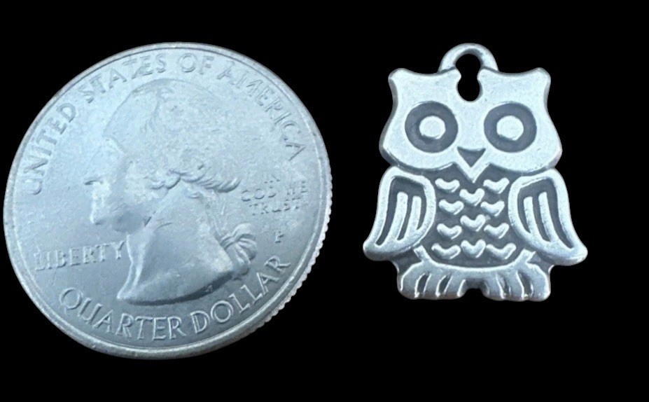 James Avery Sterling Silver 925 Hooty Owl Discontinued Pendant Charm Whimsy