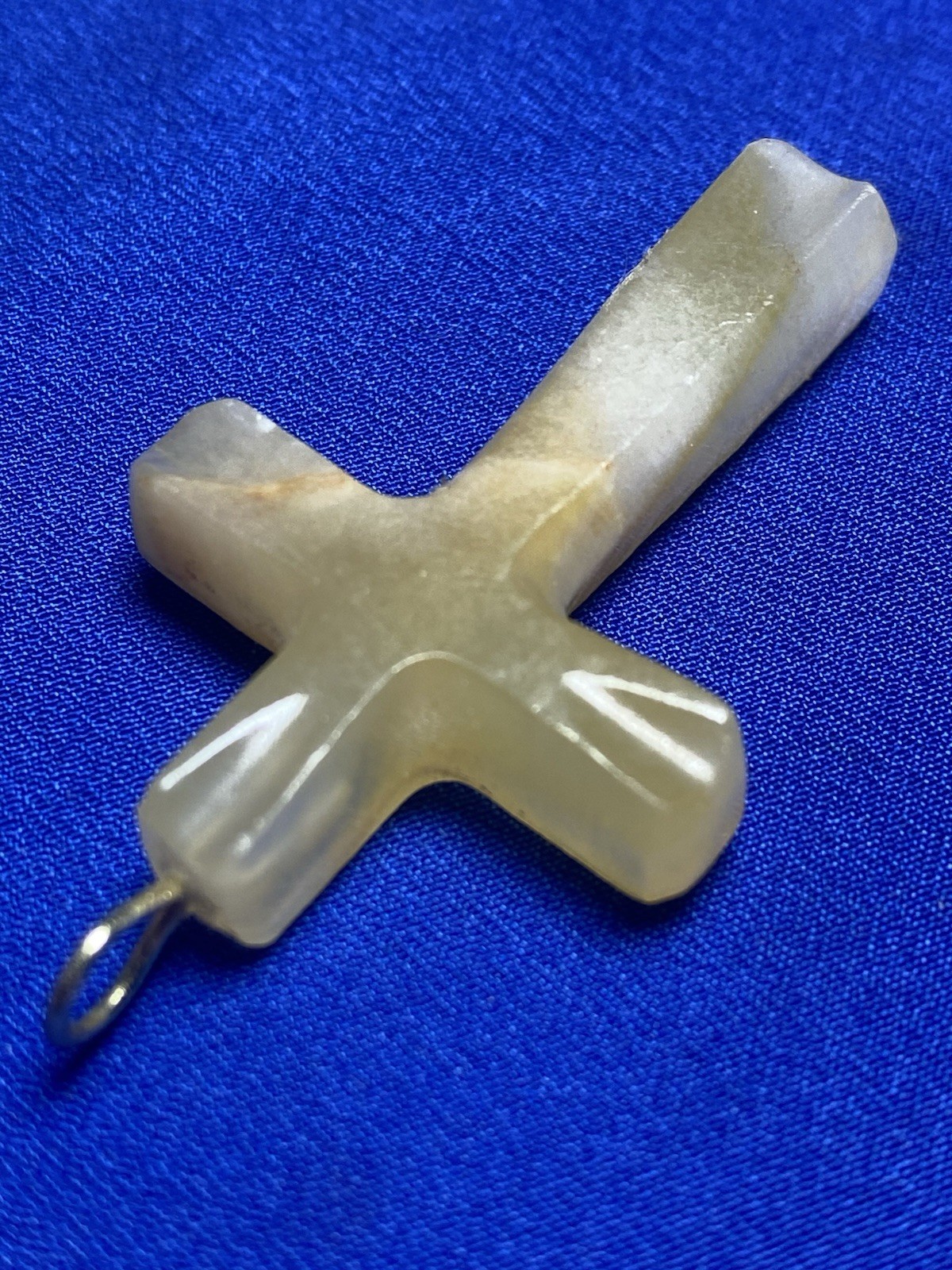 VINTAGE Cross Pendant –Shell/Mother-of-Pearl– 1.75”– Buyer to Confirm Material