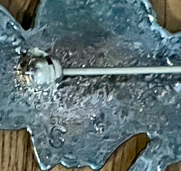 Vtg Art Nouveau 925 Sterling Woman’s Head Brooch/Pin See Pics Marked on Back