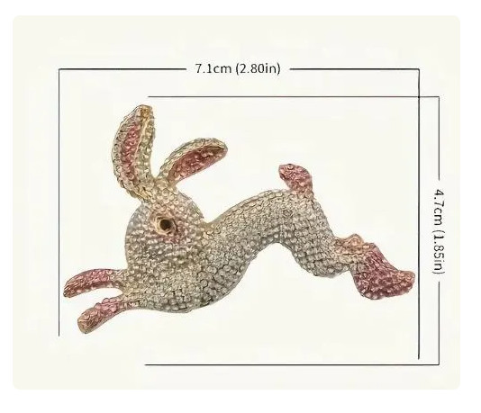 BROOCH- Sparkling Rhinestone Rabbit Brooch