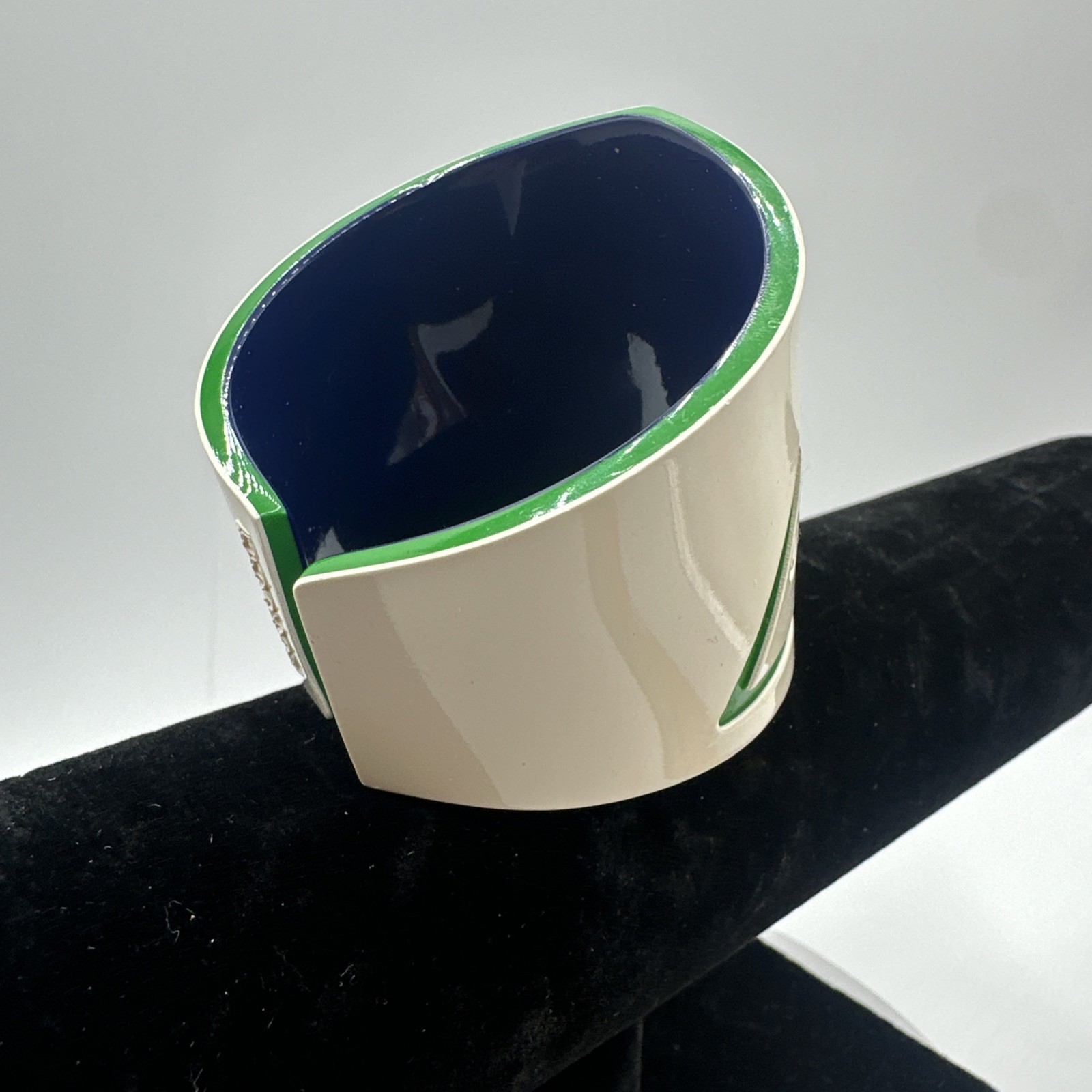 Fiorucci Vintage Fishbone Plastic Bracelet. See pics.