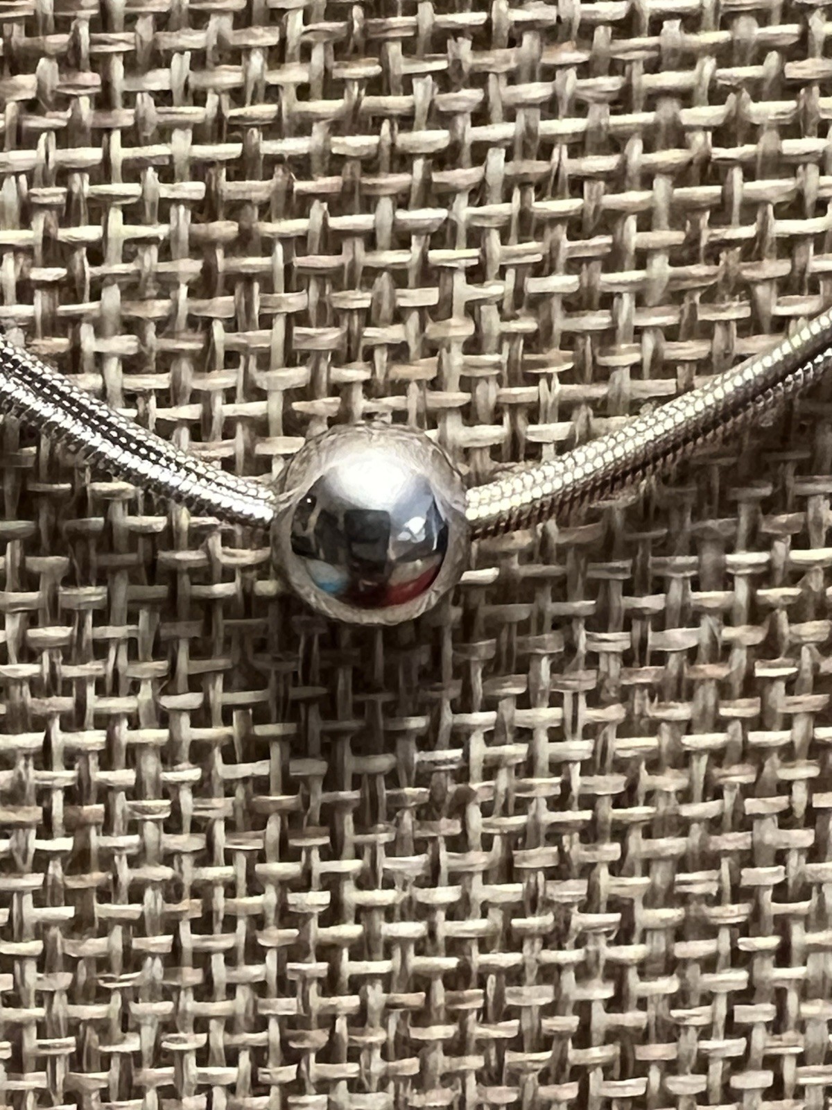 VINTAGE ESTATE STERLING SILVER 925 SLIDING BALL AND 3 CHAIN NECKLACE SET 16”