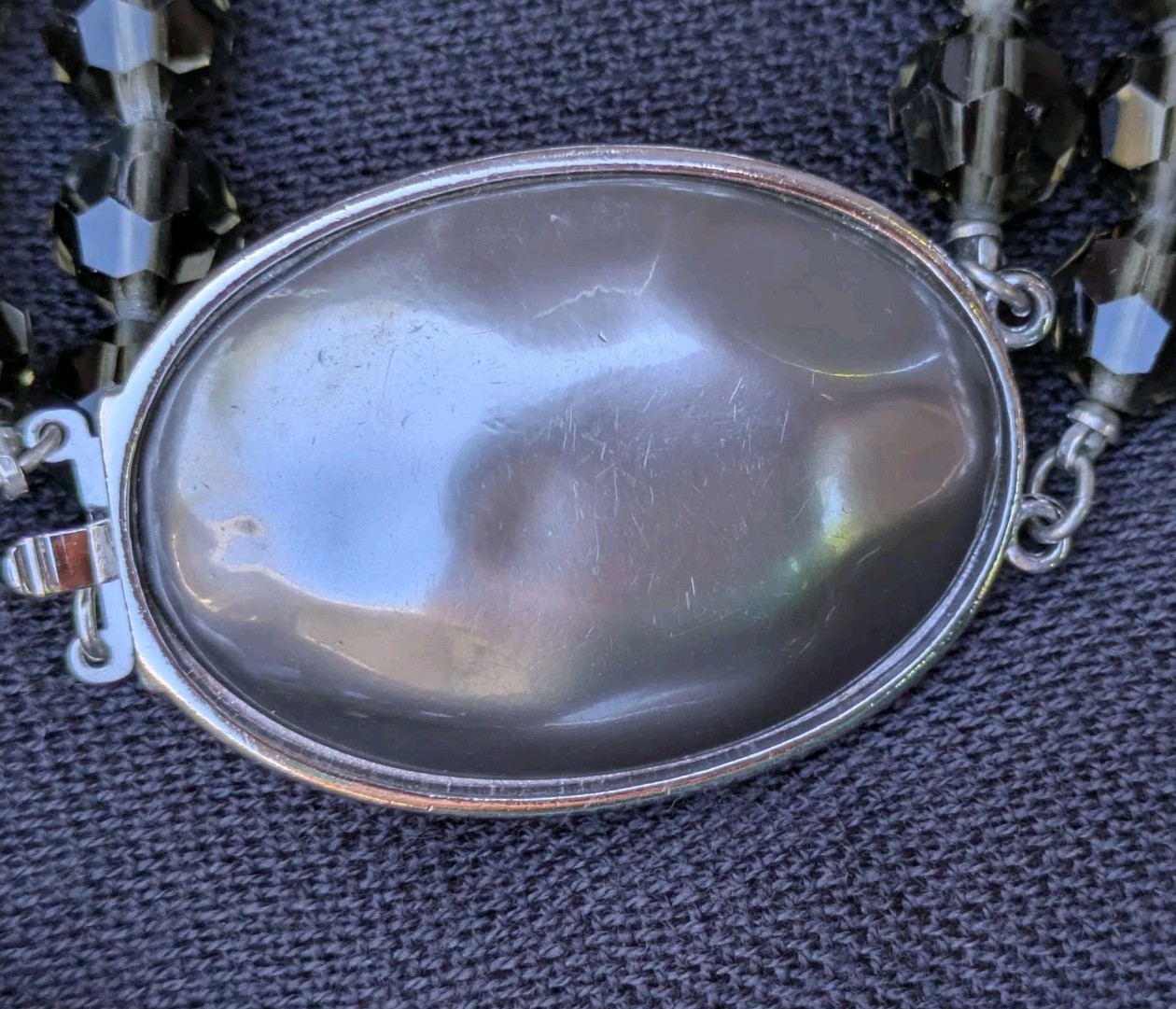 Vintage YSL Yves Saint Laurent Faux Baroque Pearl Necklace & Bracelet Set C46