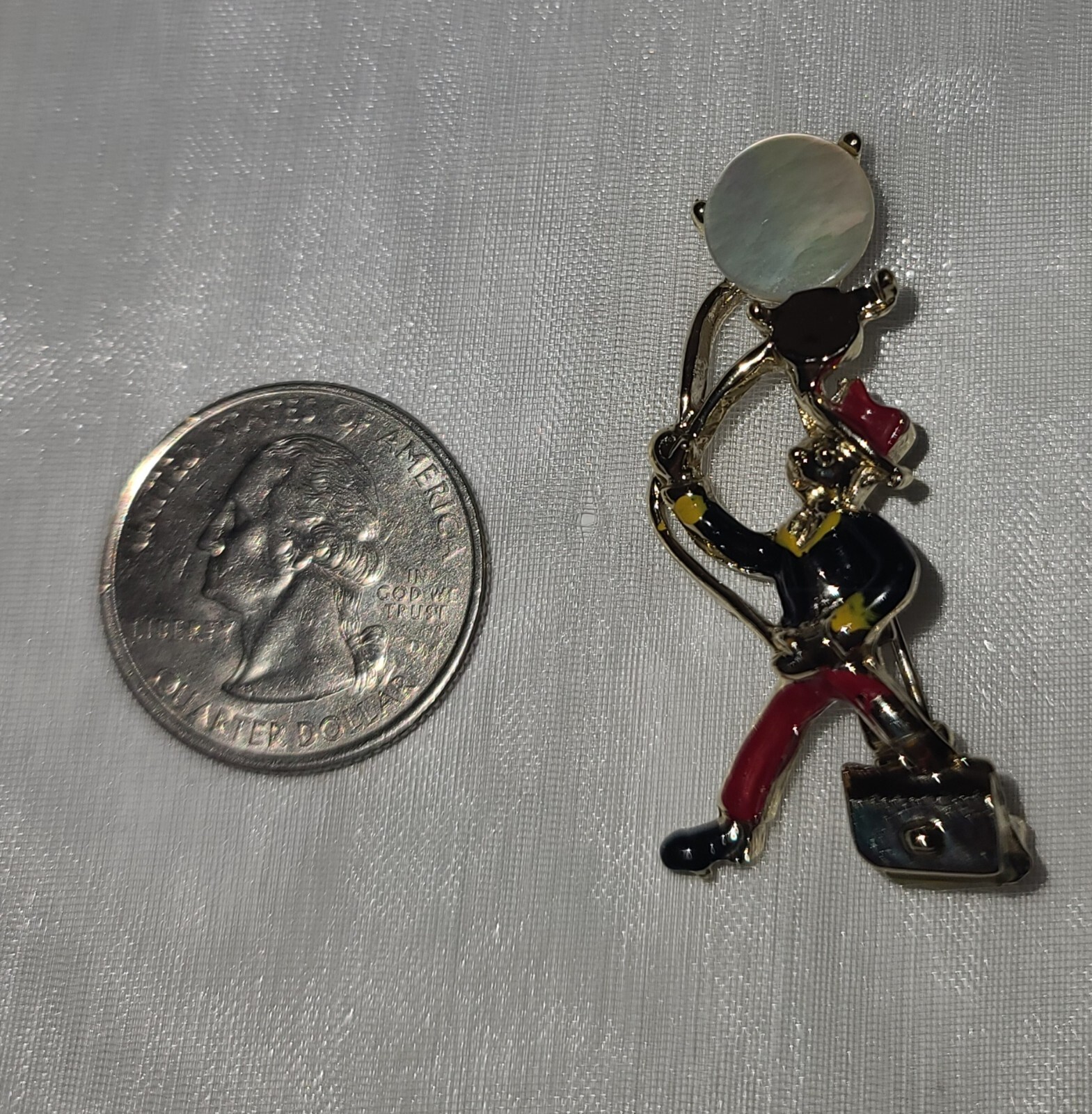 vintage balloon seller brooch