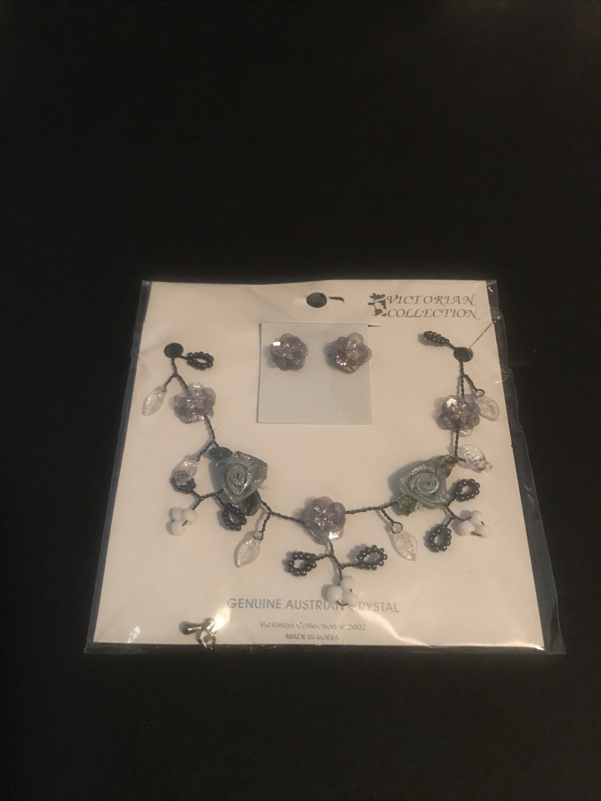 ✨VTG Victorian Collection Genuine Australian Crystal Necklace&Earrings NRFP MIB✨