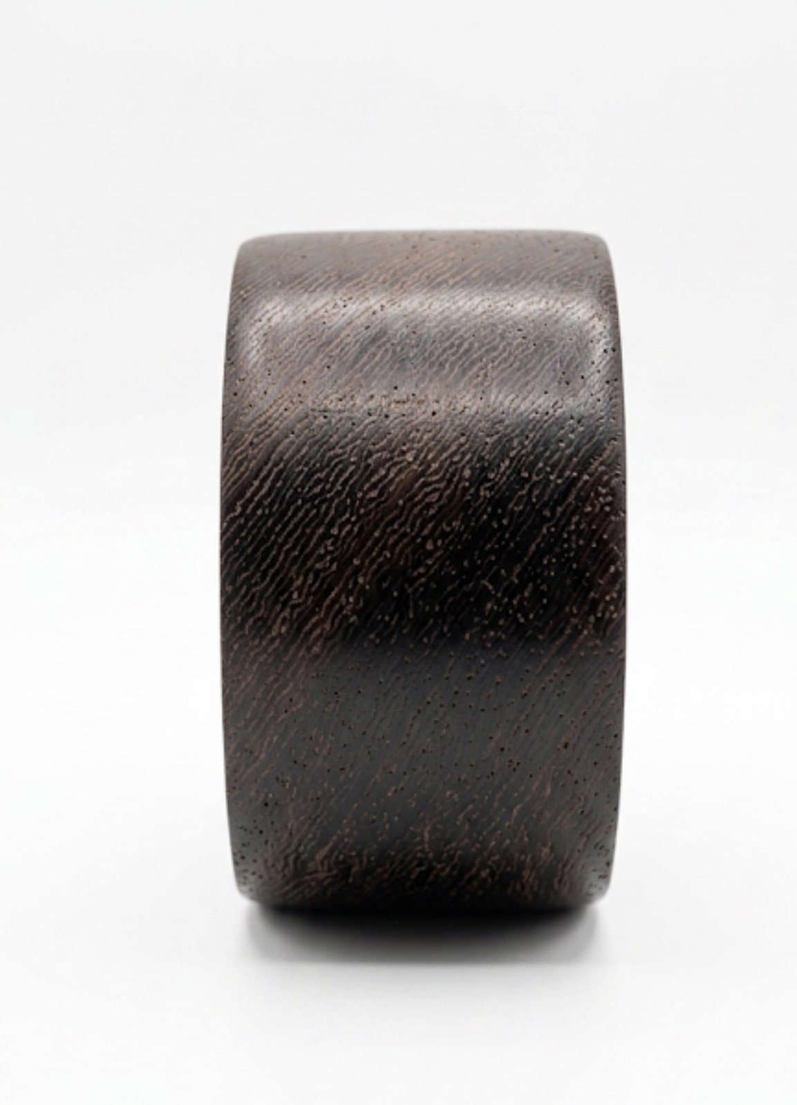 Signed Piazello Artisan Studio Bangle – Exotic Wenge Wood & 316L Surgical Stainl
