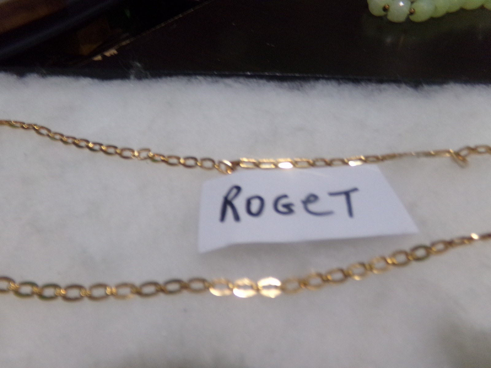 VINTAGE LOT OF 2 GOLDTONE NECKLACES / CHAIN SIGNED PARK LANE & ROGET