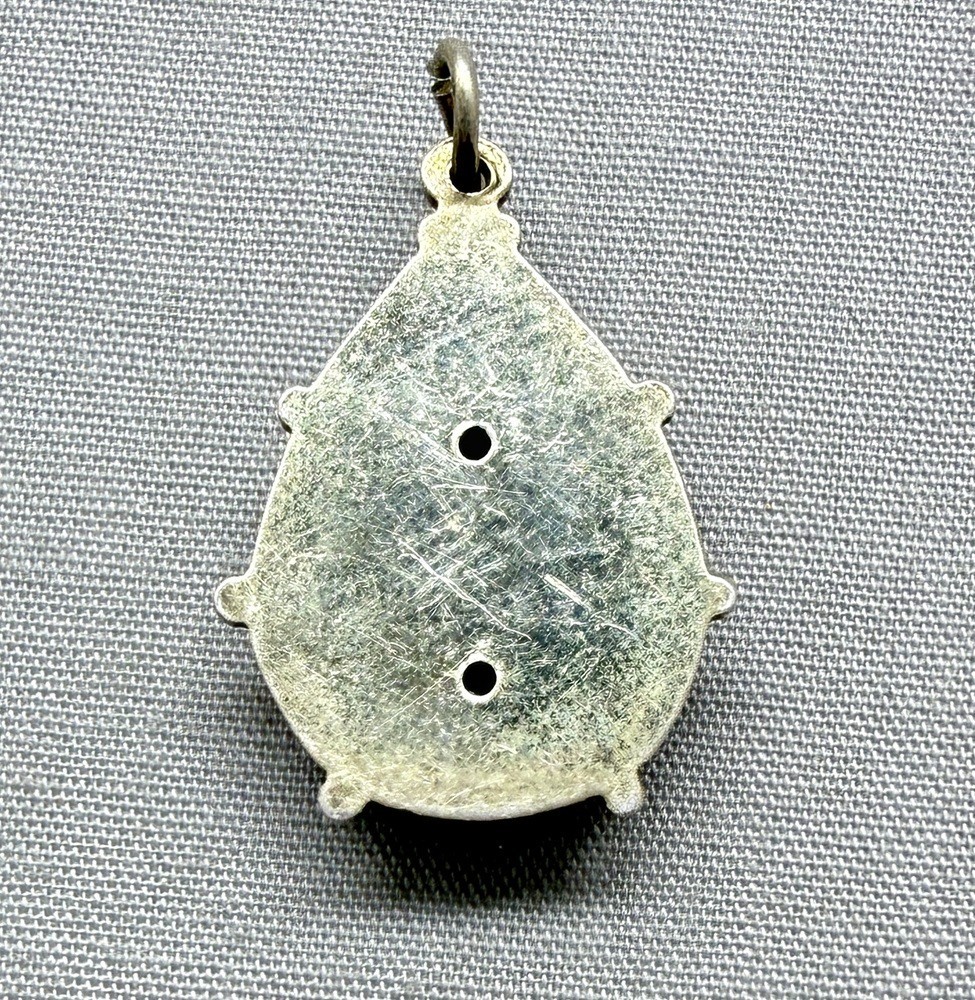 Vintage Sterling Silver Enamel Ladybug Charm Good Luck Gilt Scandinavian Style