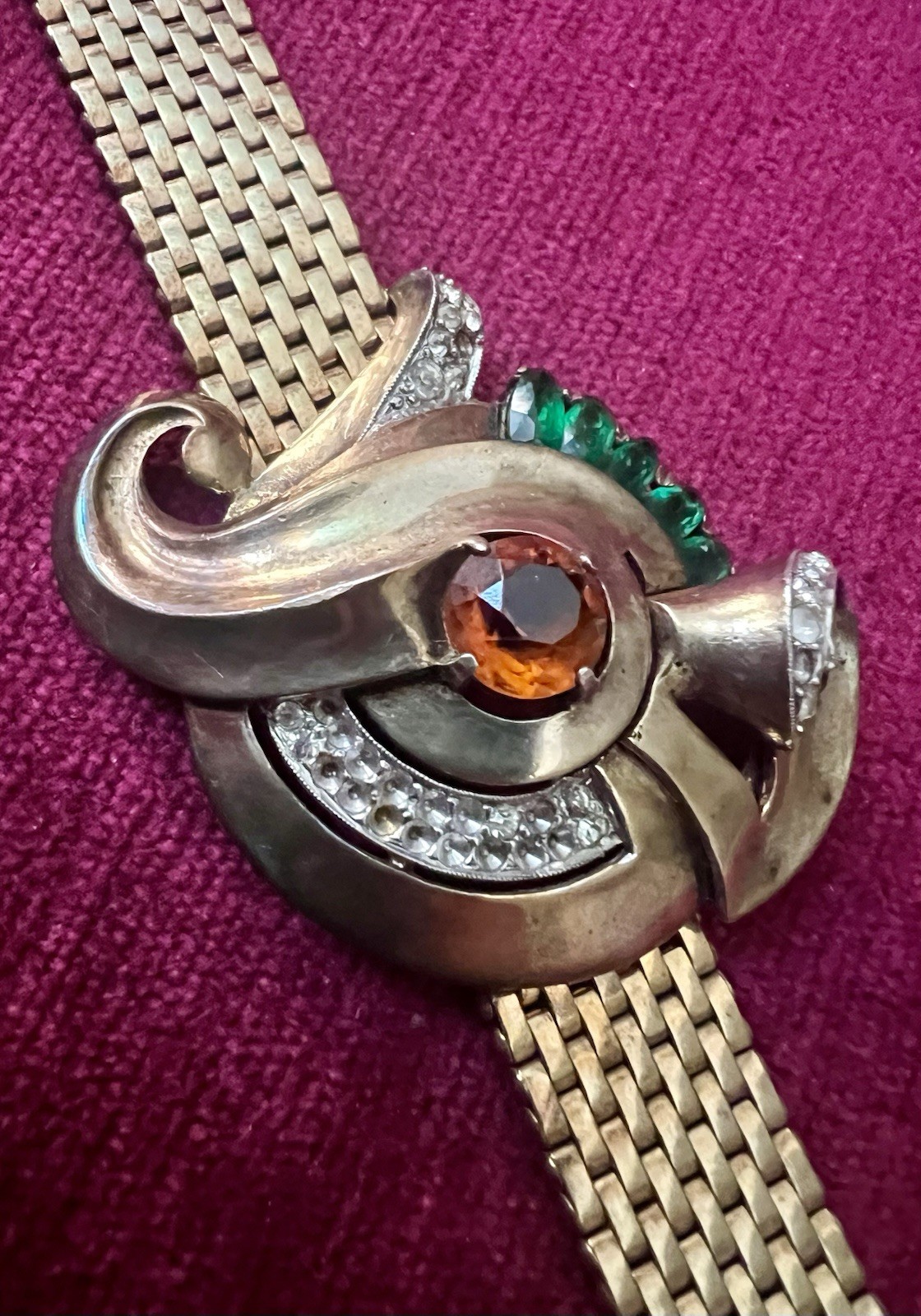 RETRO DECO KREISLER SIGNED RETRO DECO MESH BRACELET