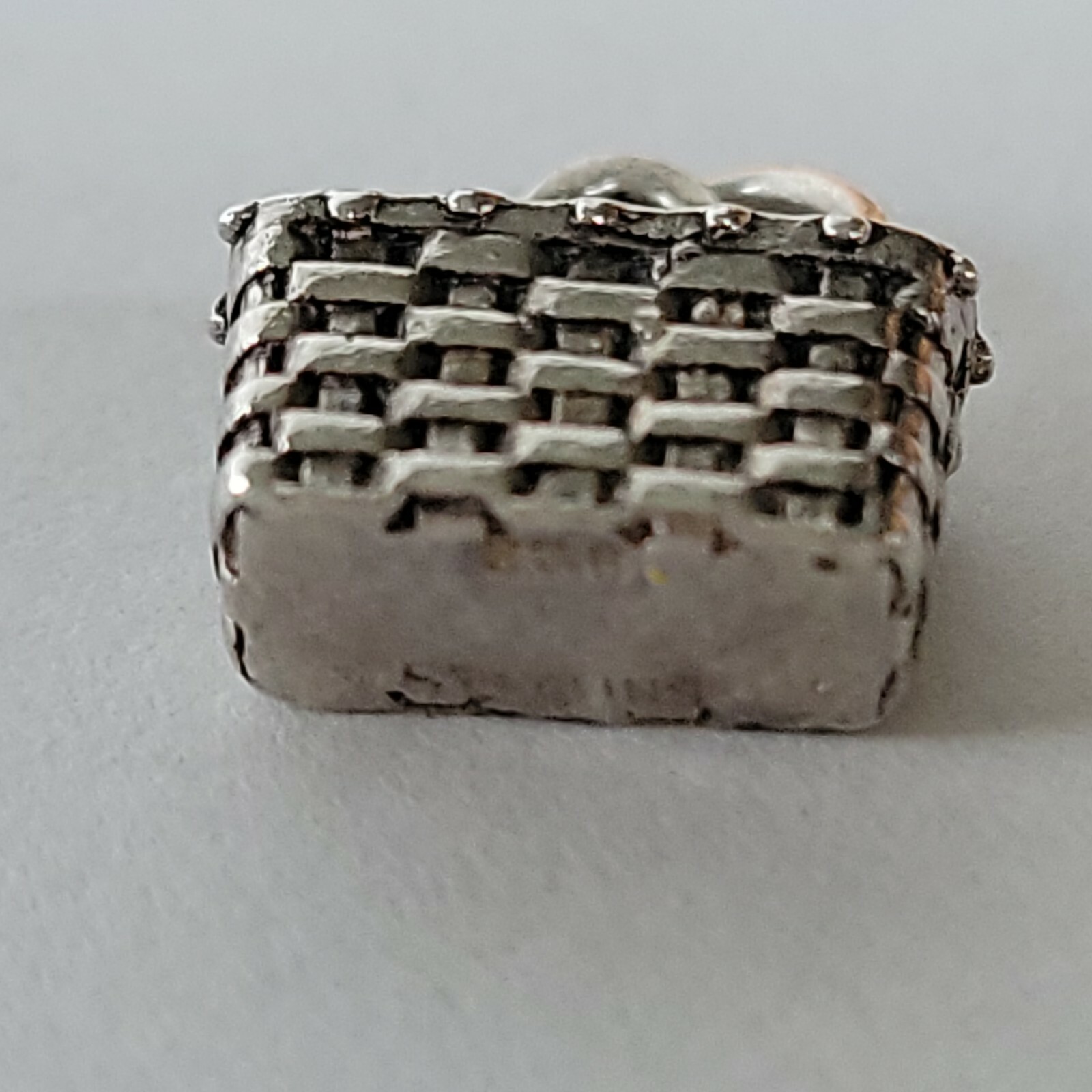 Brown County Baskets Key Basket Mini Charm Sterling Silver