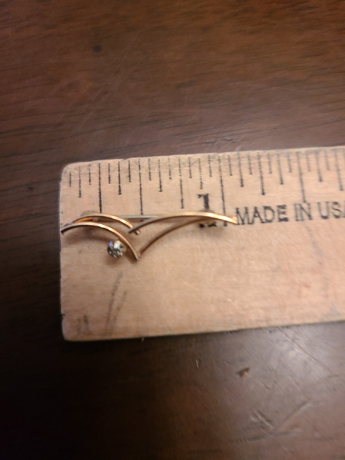 Krementz Gold Tone BROOCH Small, See Pictures