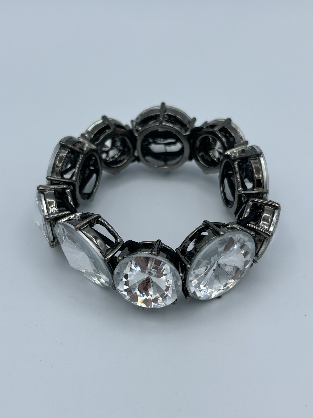 Vintage Rhinestone Crystal Sparkle Bracelets Lot Of 11 Various Styles