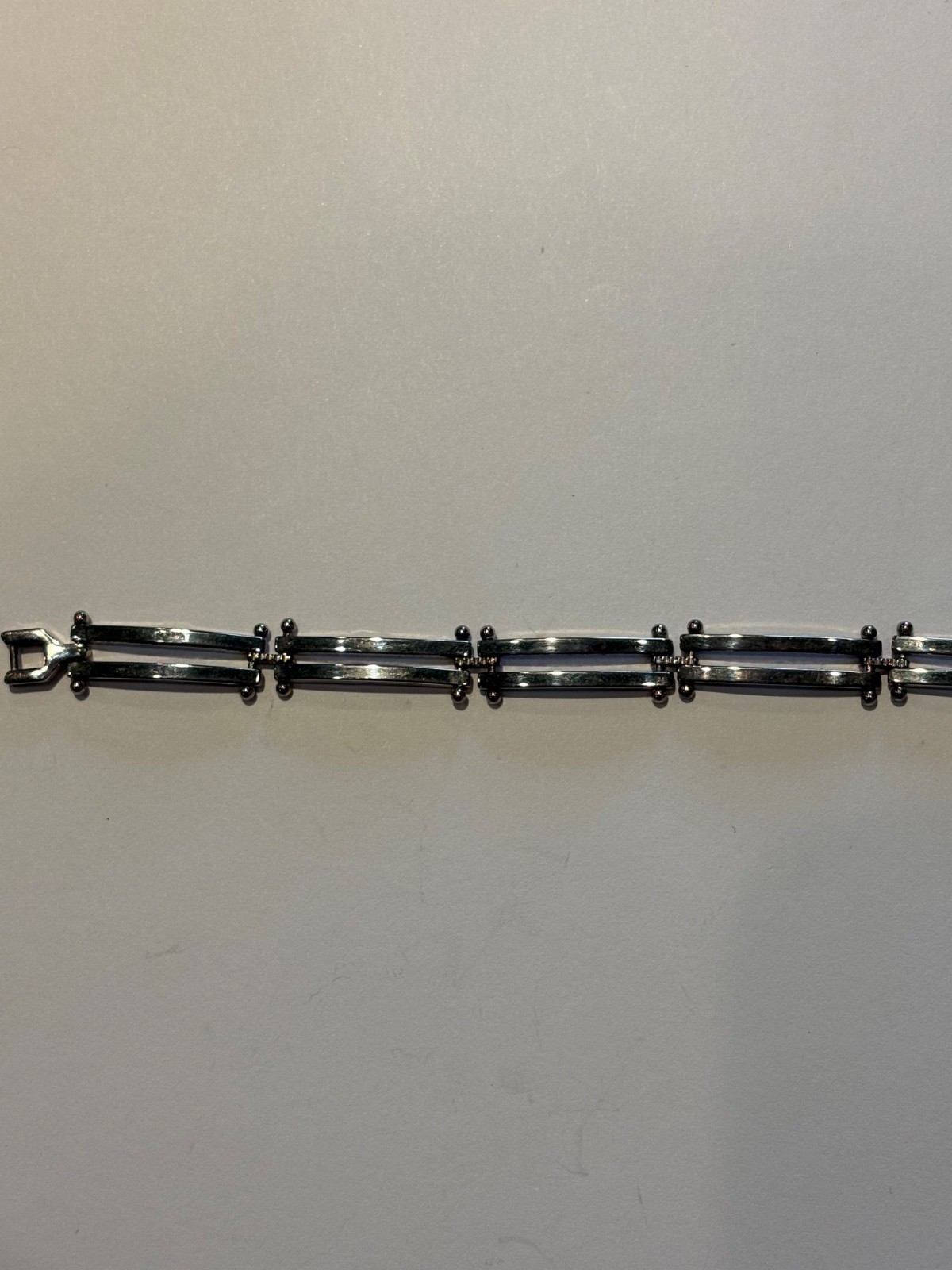 Vintage MCM Sterling Silver Double Bar Link Bracelet – 13.8 Grams
