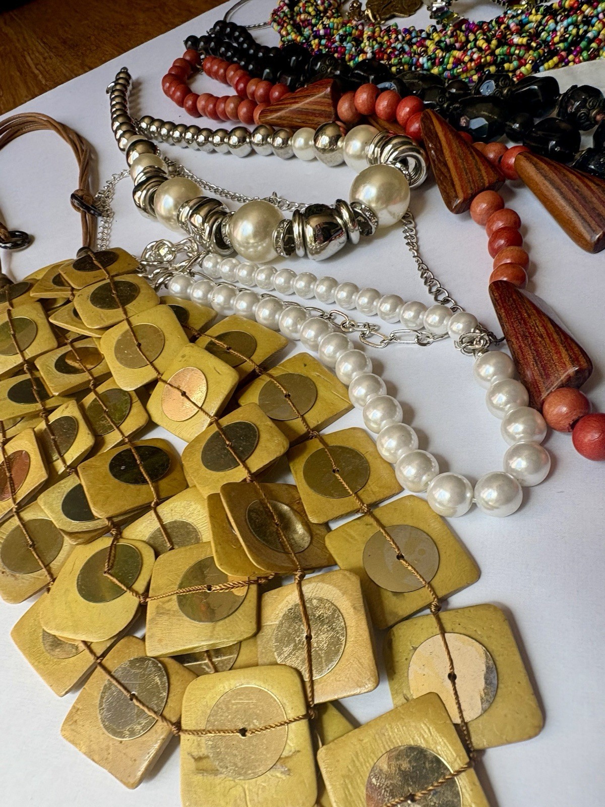 Estate Jewelry Lot Chunky Necklaces Earrings Wearable Pearls Brooch VTG-now 45+