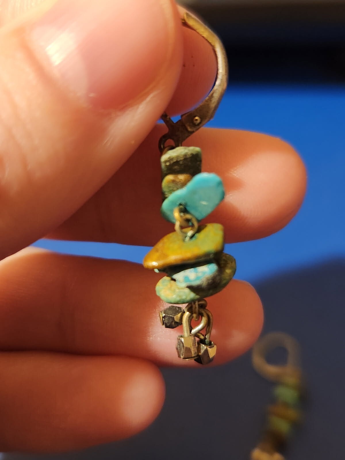 Sterling Silver Turquoise Dangle Earrings