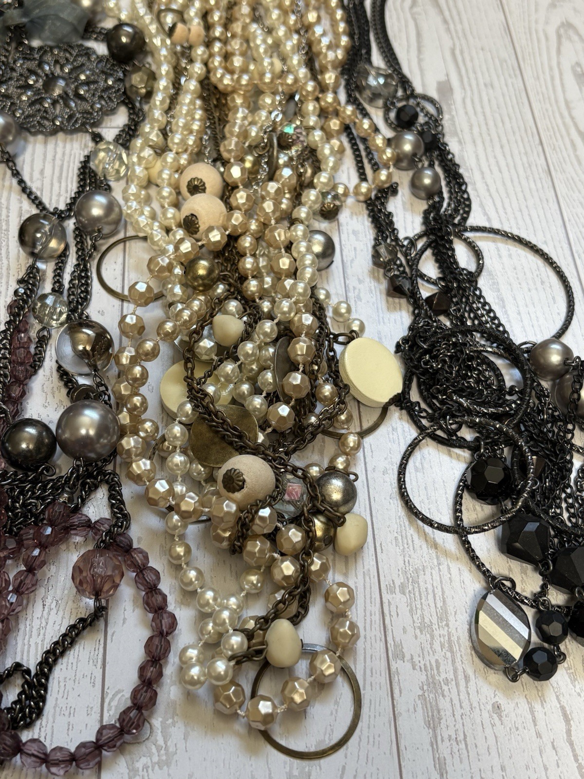 Express Fashion Necklace Lot Mixed Styles Chains Pearls Statement Boho Trendy