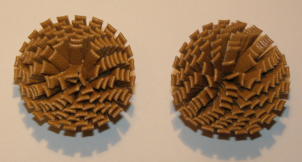 VINTAGE TAN SHOE CLIP ACCENT NEW OLD STOCK HONG KONG