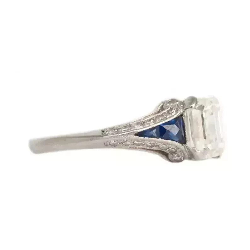 1.25Ct Vintage Style Lab Created Diamond Wedding 14K White Gold FN Women’s Ring