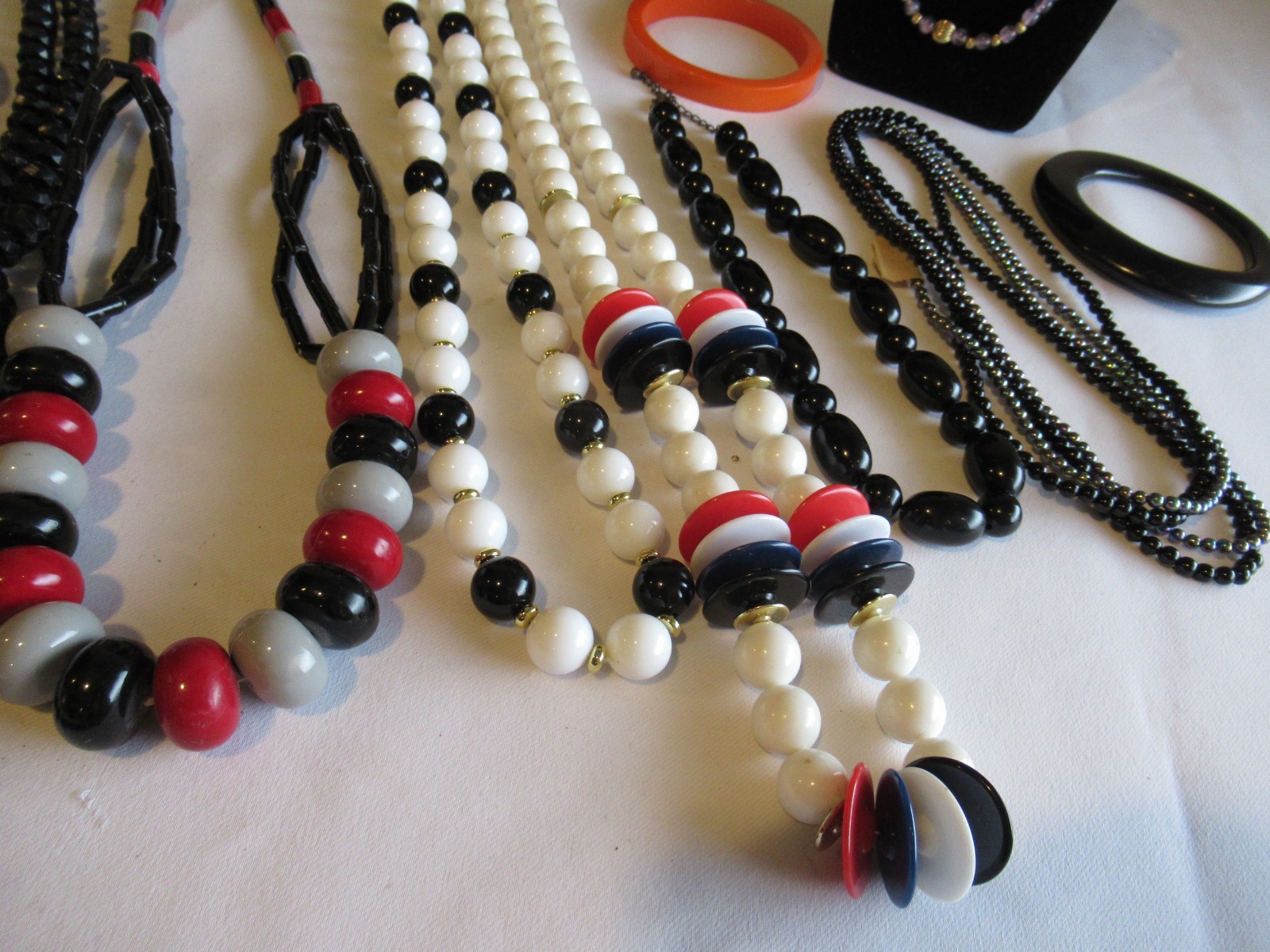 Vintage & Modern Retro Lucite Acrylic Jewelry Lot 17 pcs