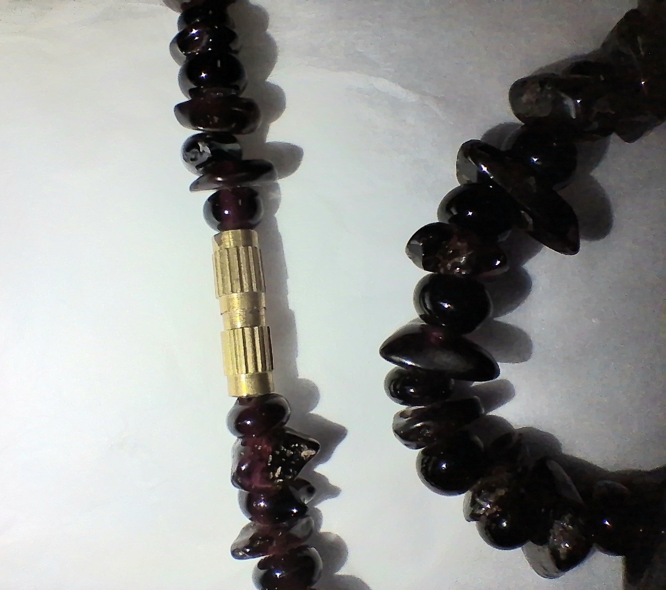 Vintage Bohemian Garnet Necklace, Natural Garnet & Bohemian Garnet Bracelet Lot
