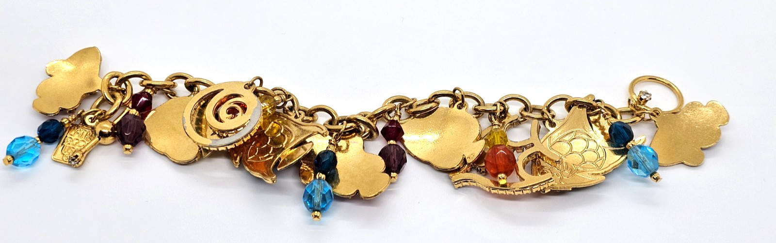 VHTF Lunch At The Ritz Clownfish Bracelet Excellent Condition! 7 1/2″ Signed