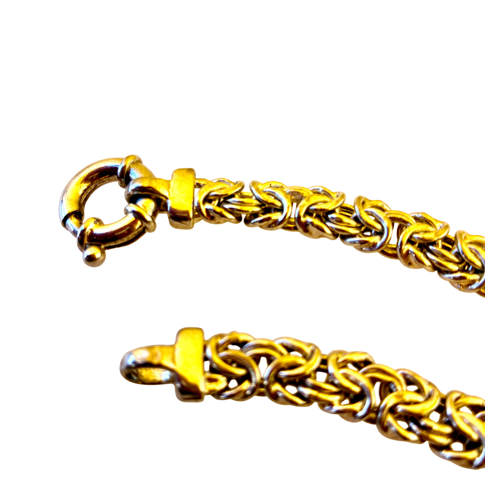Vintage Sterling Silver Chain Bracelet Signed Made in Italy 16 grams