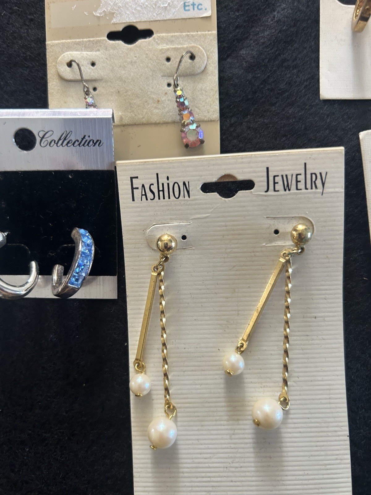 Lot Of 32 Assorted Pairs Mostly Vintage Earrings For Pierced Ears