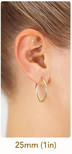 1 Pair Vintage Style Simple Style Round Plating Titanium Steel 18K