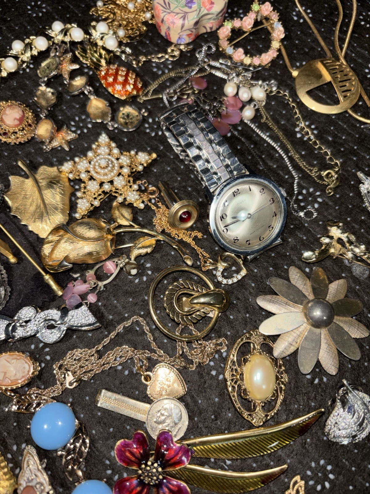 VINTAGE ESTATE COSTUME JEWELRY LOT — ALL WEAR — FREE SHIPPING!! 🔥