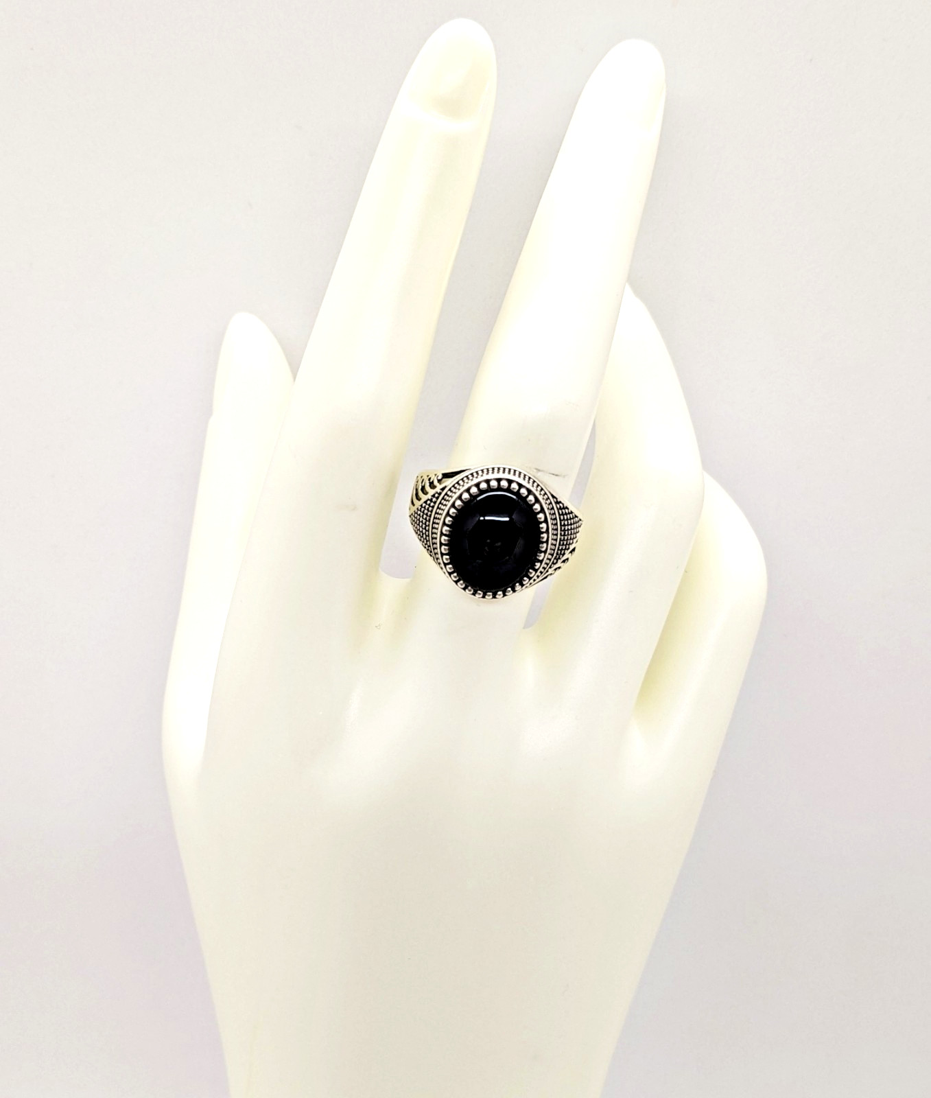 Vintage Luxury RING Silver 925 with Big Bright Stone -size: 9US (19mm), 6.2g| #6