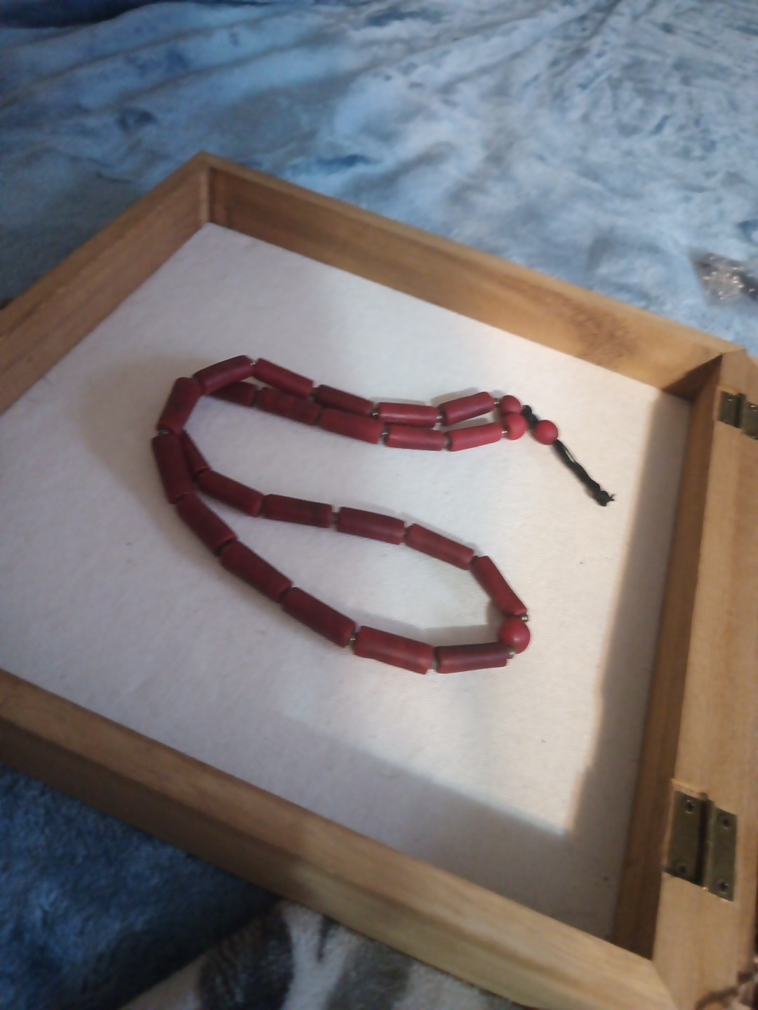 Antique African Trade/Prayer Bead Necklace 26″ Handcrafted Jewelry