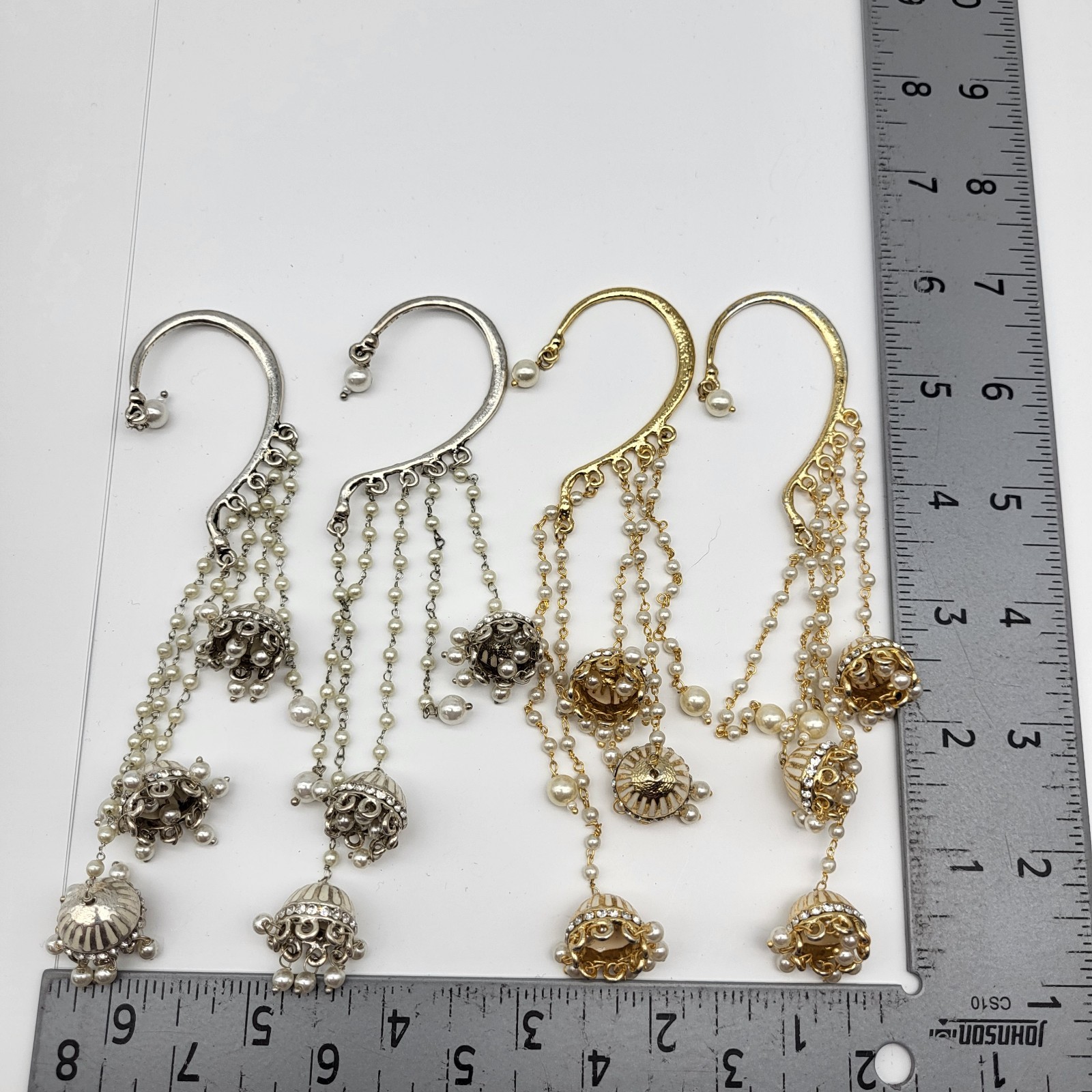 Vintage Earring Lot Long Ear Cuff Belly Dancer Hoho flamboyant Sexy