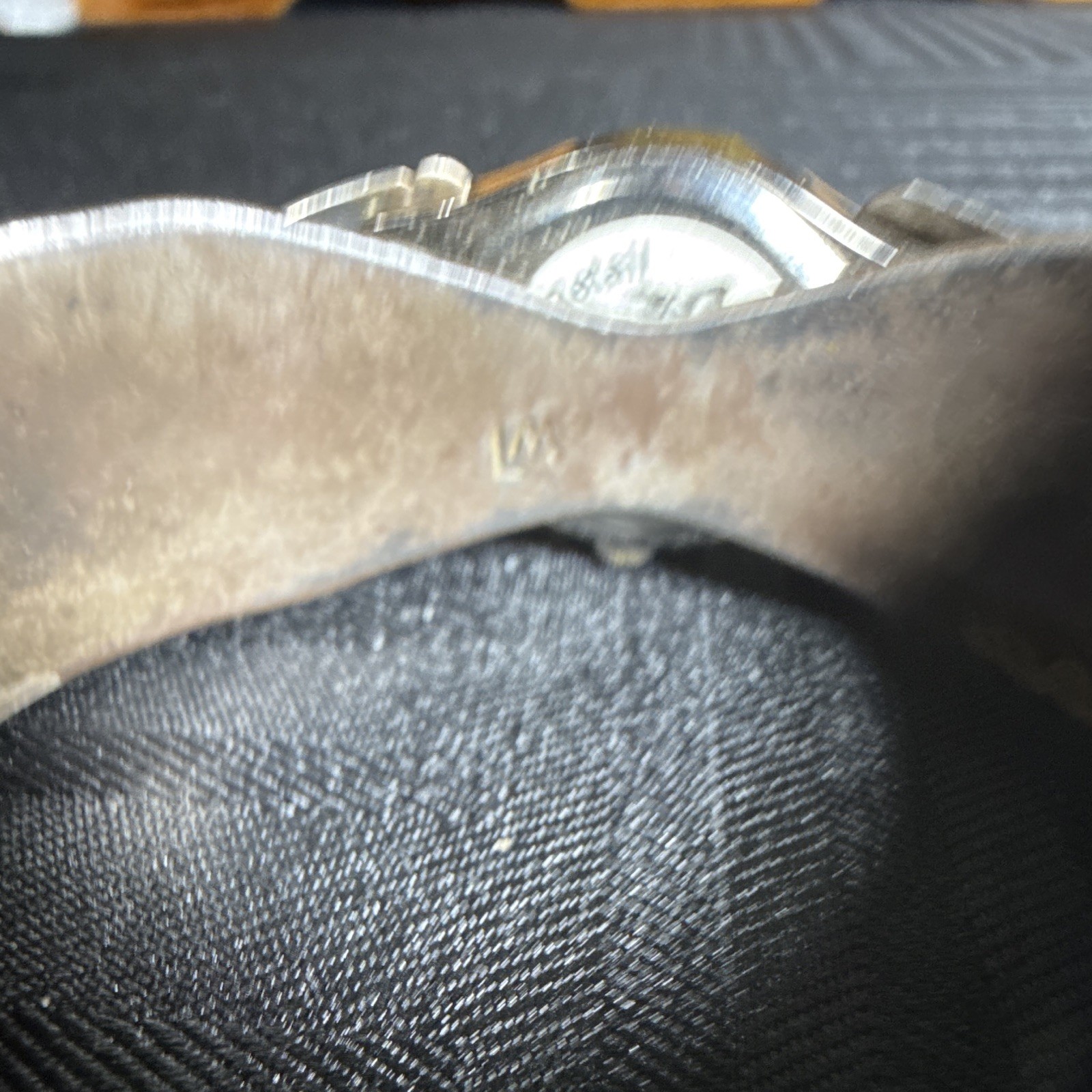 Native American watch cuff signed Lm