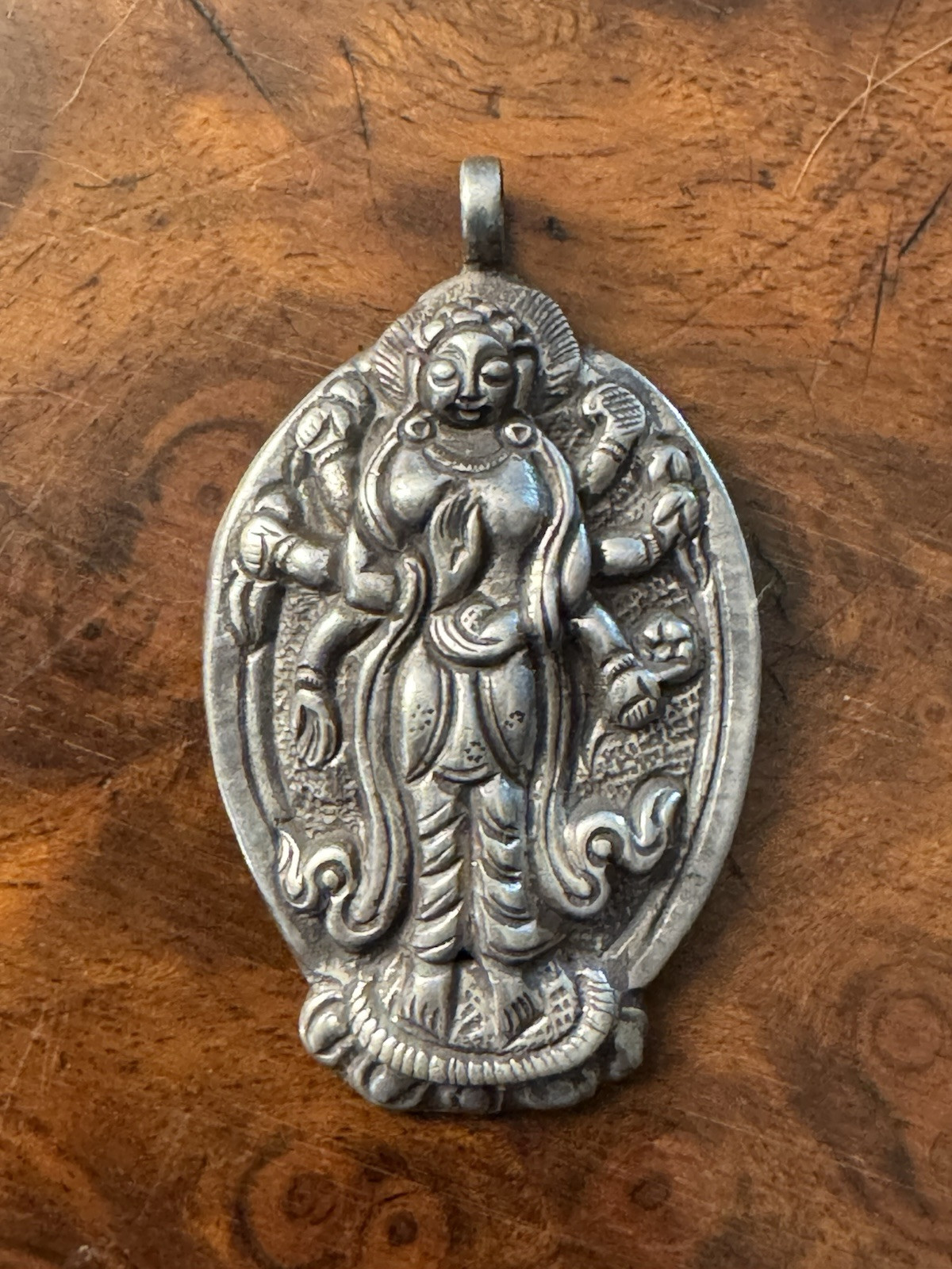 Vintage religion Sterling Silver India Hindu Vishna Shiva Pendant