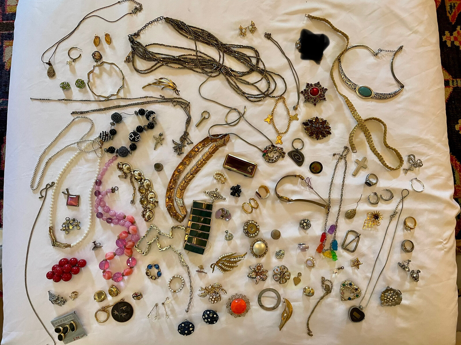 Jewelry Lot Huge Vintage to Now Junk Drawer Craft Repair Some Wear 100 PCs