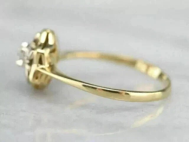 2.1Ct VVS1 Round Cut Lab Created Diamond Anniversary 14K Yellow Gold Finish Ring
