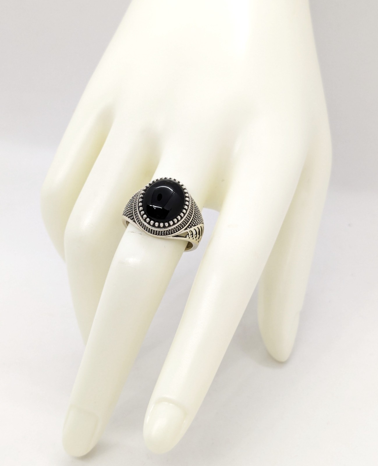 Vintage Luxury RING Silver 925 with Big Bright Stone -size: 9US (19mm), 6.2g| #6