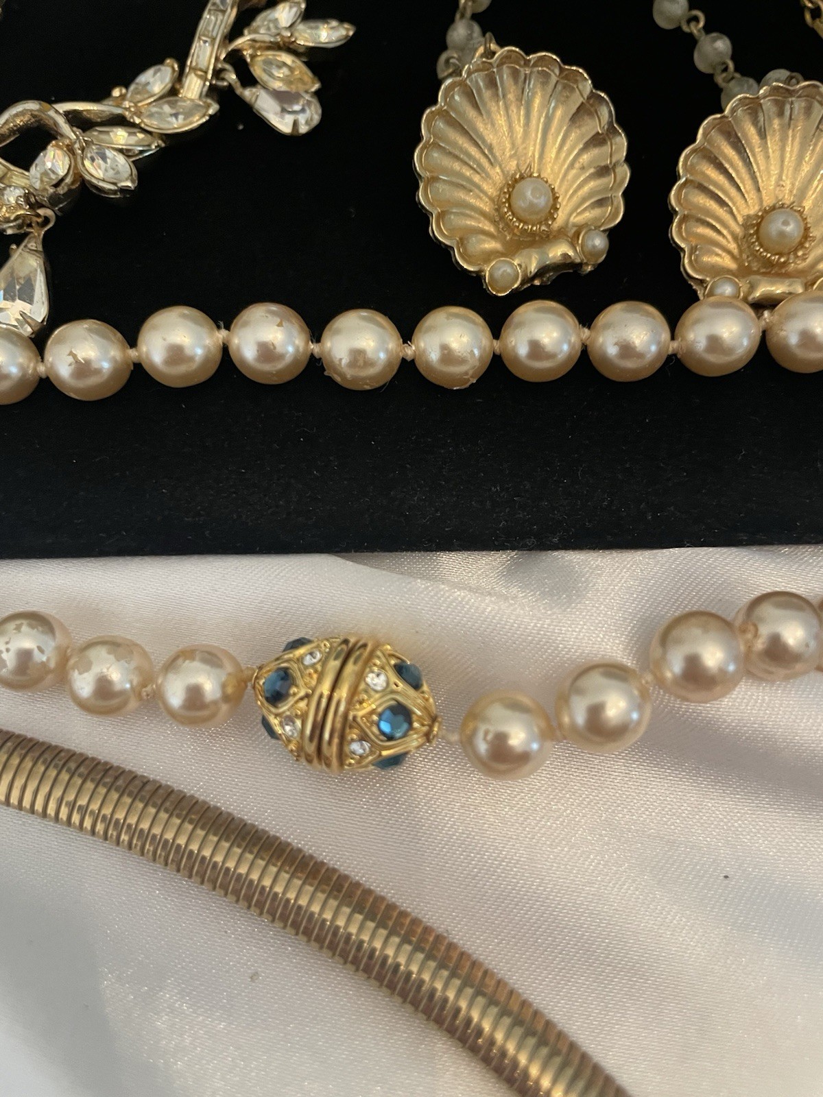 Junk Jewelry FOR CRAFTS WEAR PICS 1 & 2 Necklaces Watches Brooch Some SIGNED #3