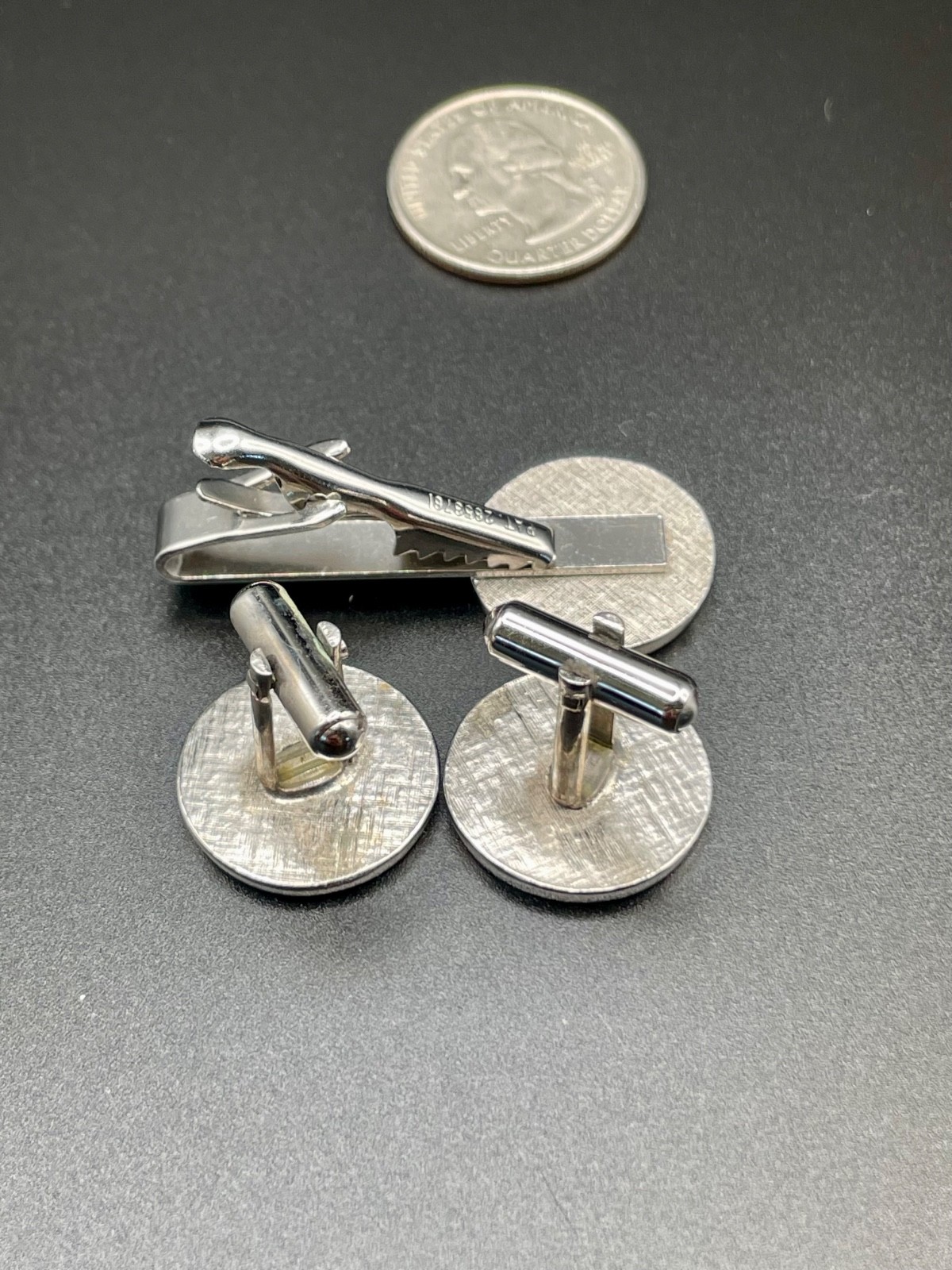 Vintage UCT United Commercial Travelers Cufflink and Tie Clip Set Fraternal