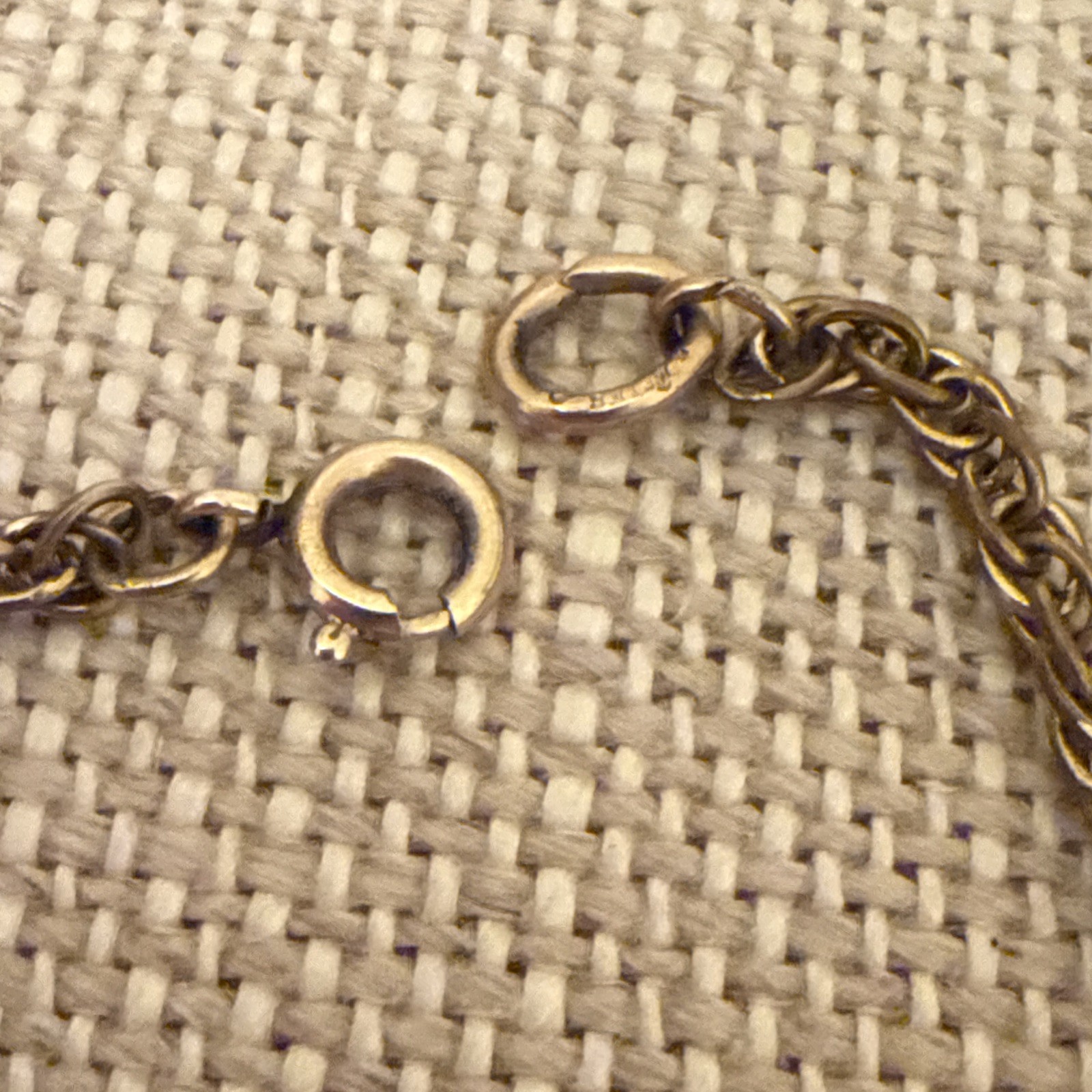 Vintage Gold Filled ID Identity Medical Bracelet GF Engrave Plate Rope Chain