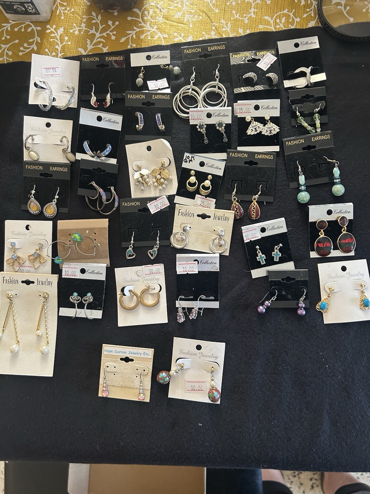 Lot Of 32 Assorted Pairs Mostly Vintage Earrings For Pierced Ears