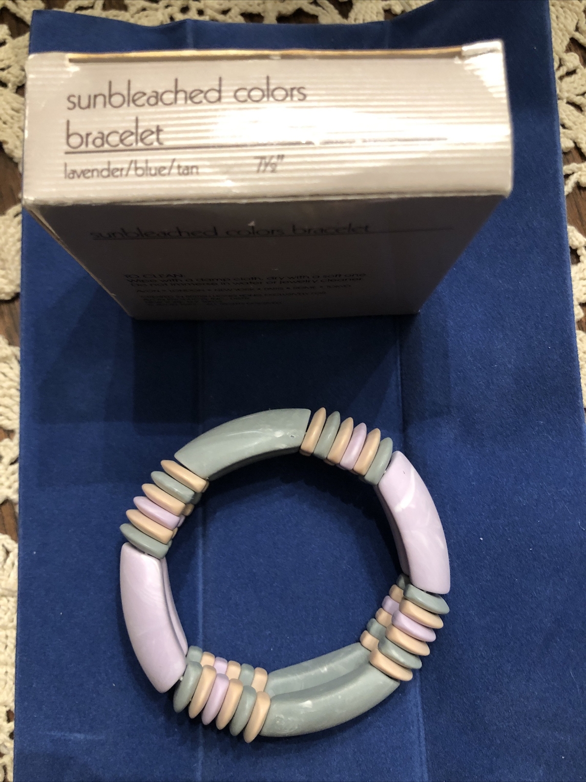 Avon Marbled Sun Bleached Colors Bracelet NIB.