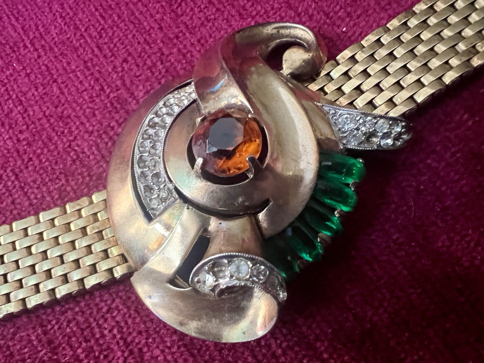RETRO DECO KREISLER SIGNED RETRO DECO MESH BRACELET
